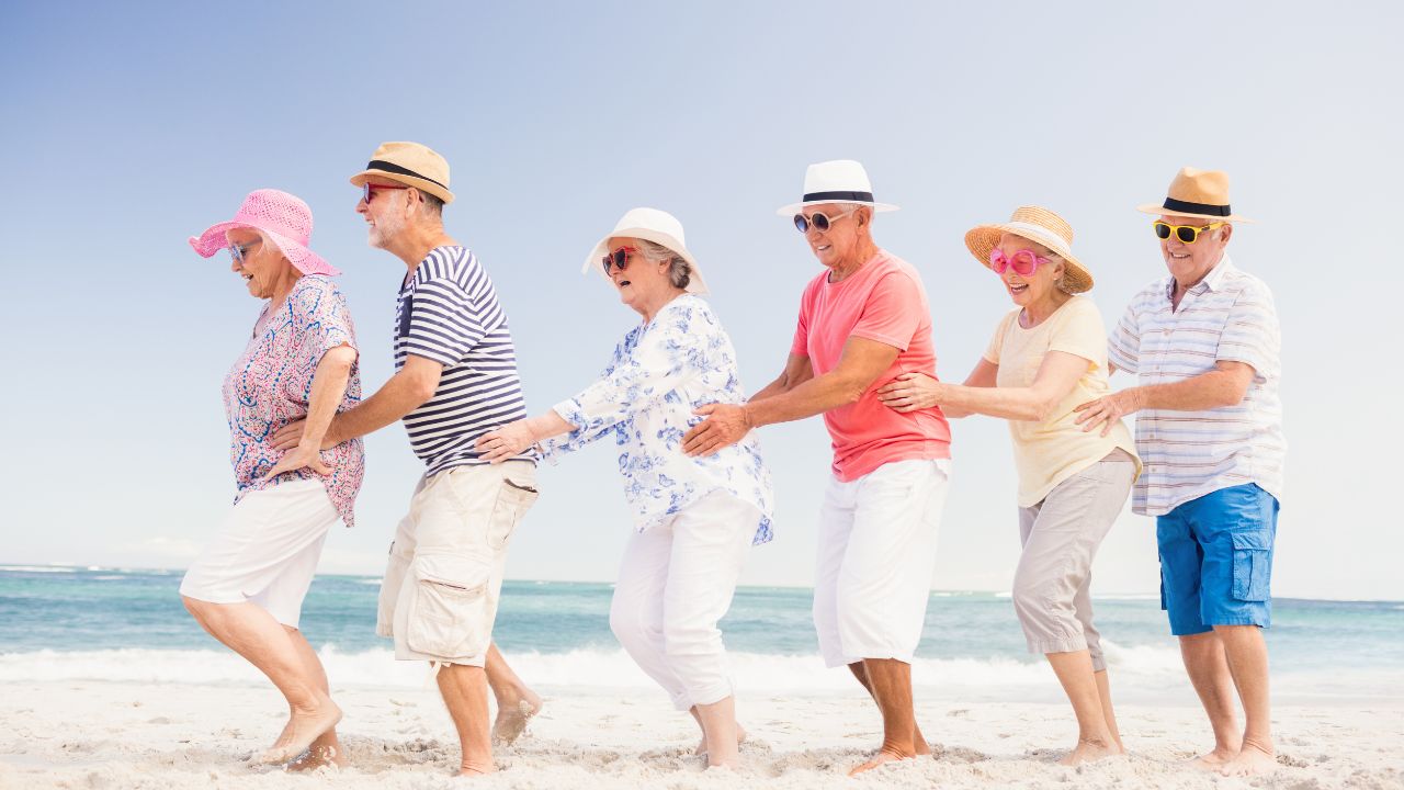 Seniors playing